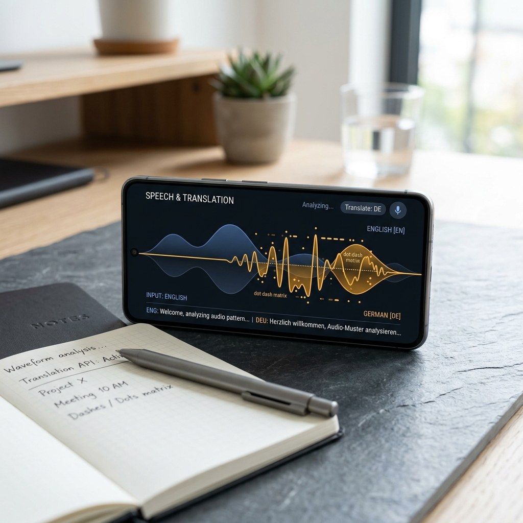 Checklist of Morse translator features: audio, Farnsworth, light mode